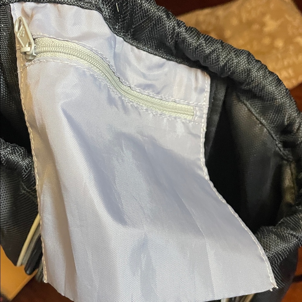 Adidas Black Mesh Drawstring Backpack - image 4